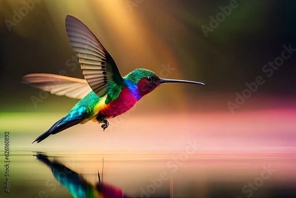 Fototapeta hummingbird on a branch