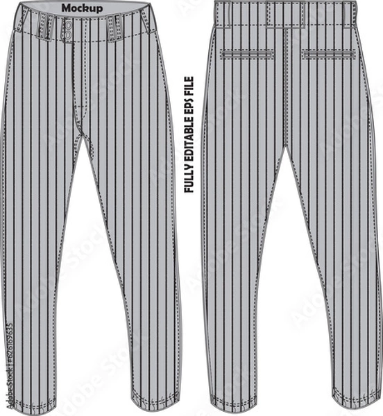 Obraz Men Baseball Pant Mock ups