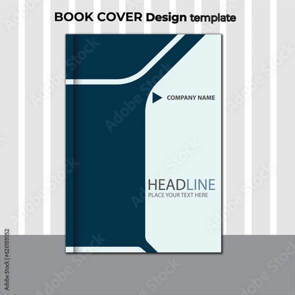 Obraz Book cover template which is fully editable