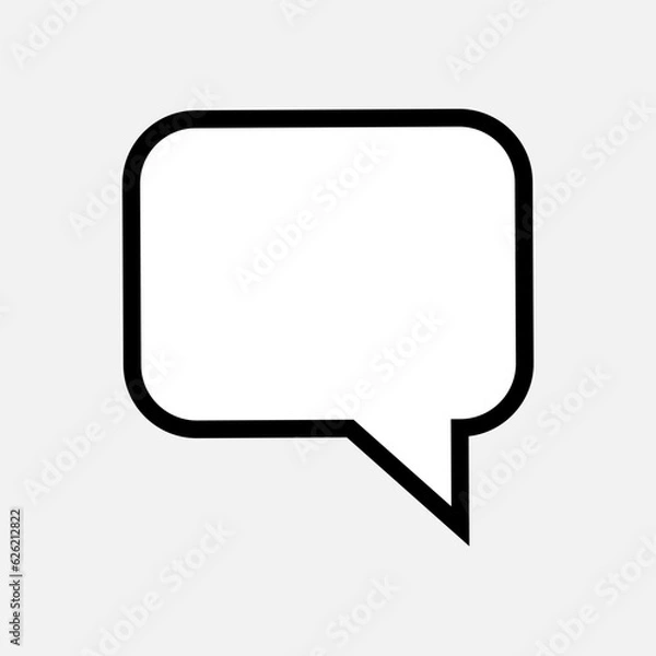Obraz Bubble Speech Icon. Talk, Chat Illustration. Applied as Trendy Symbol for Design Elements, Websites, Presentation and Application -  Vector.