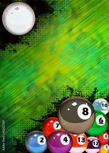 Obraz Billiard background