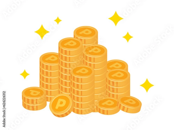 Obraz ポイントの山のイラスト素材