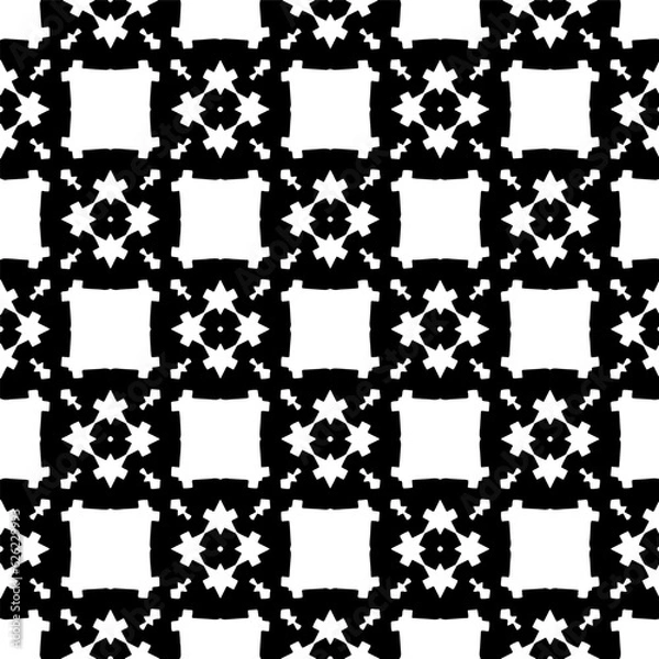 Fototapeta Simple monochrome texture. Abstract background. seamless repeating pattern.Black and white color.