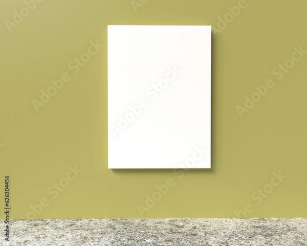 Fototapeta Interior design, blank frame on wall, wall frame for mock-up, art, photo