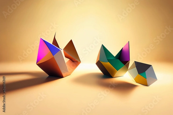 Obraz The abstract 3d design elements