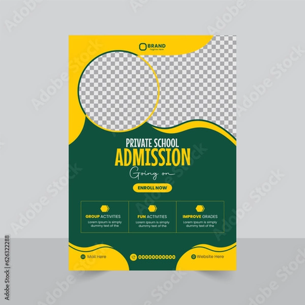Obraz Admission Flyer Design