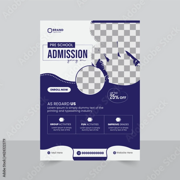 Obraz Admission Flyer Design