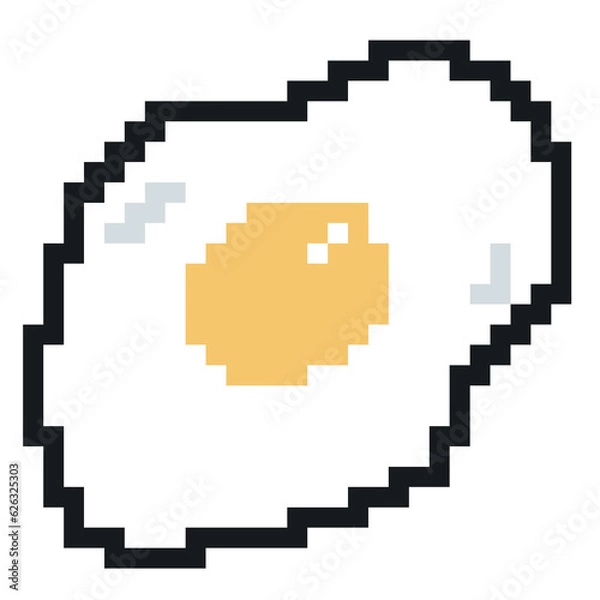 Obraz The eggs pixel art