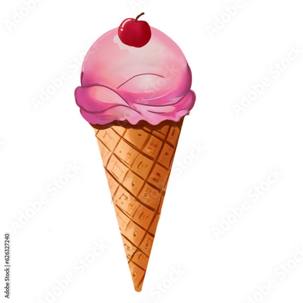 Obraz strawberry ice cream