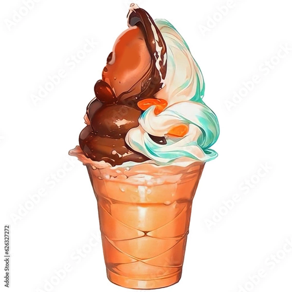 Obraz chocolate ice cream