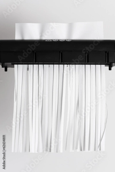 Obraz Schredder Papier Blanko