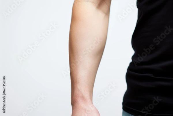 Obraz Close-up wrist and arm of a man for Tattoo Mock-up