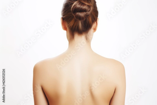Obraz back of a woman for Tattoo Mock-up