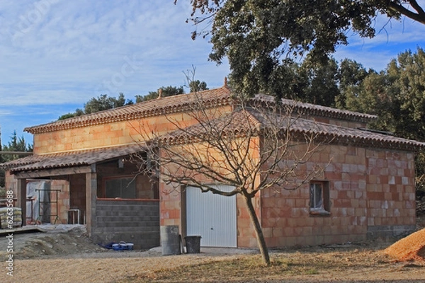 Fototapeta Maison en construction