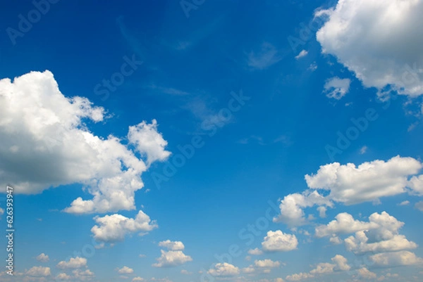 Obraz white clouds in the blue sky