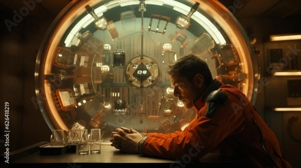 Obraz Astronaut alone in his spaceship 