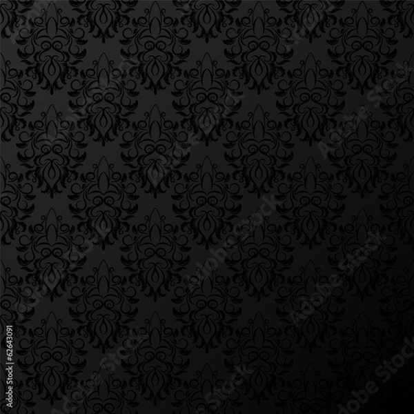 Fototapeta vector damask wallpaper. design elements. flower backdrop