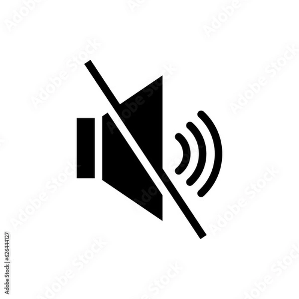 Obraz mute icon vector design templates