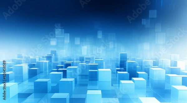 Fototapeta 3D Abstract Light Blue Background