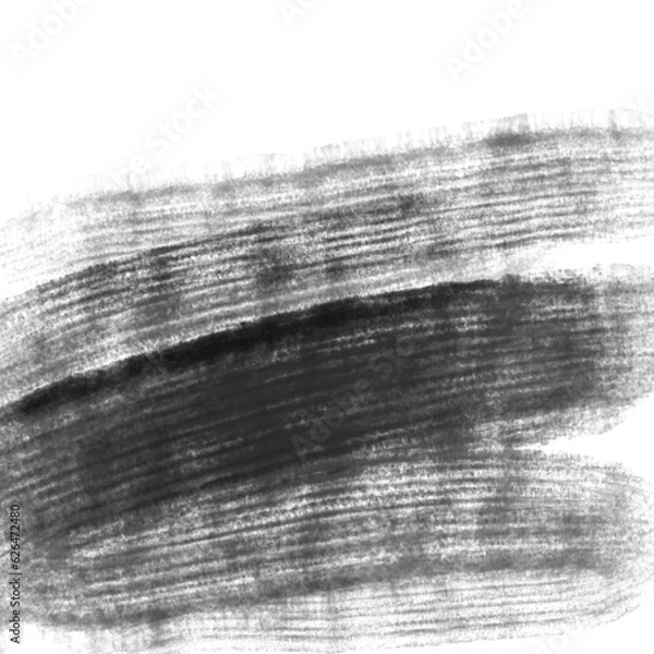 Fototapeta Very hight resolution. Geometric graffiti abstract background. Black acrylic paint stroke texture on white paper. Scattered mud art. Macro image. Hand made grunge.