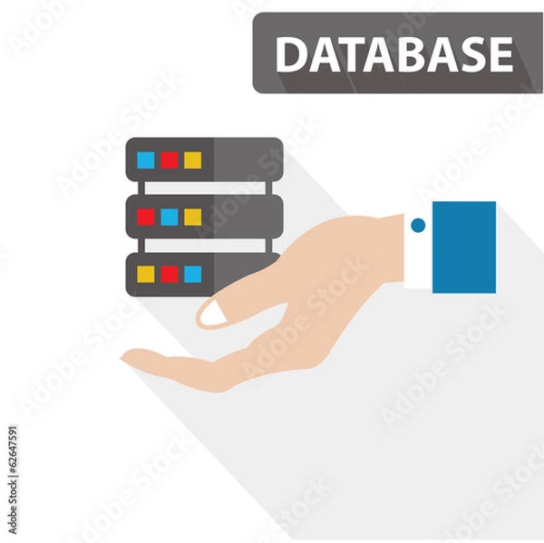 Obraz Database concept,vector