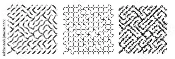 Fototapeta Geometric Abstract Maze Pattern Background