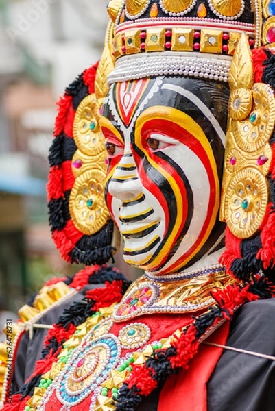 Obraz Procession of Ganesha Chaturthi festival in India