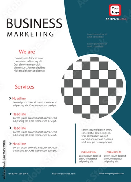 Obraz Vector business flyer template