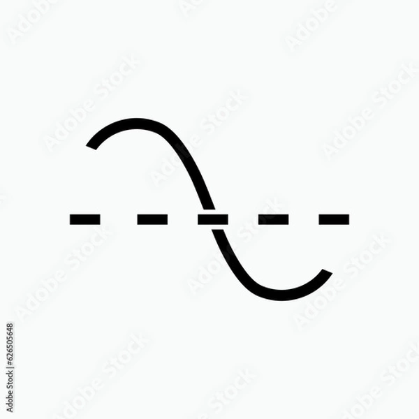 Fototapeta Average Icon. Middle, Midpoint Symbol.    