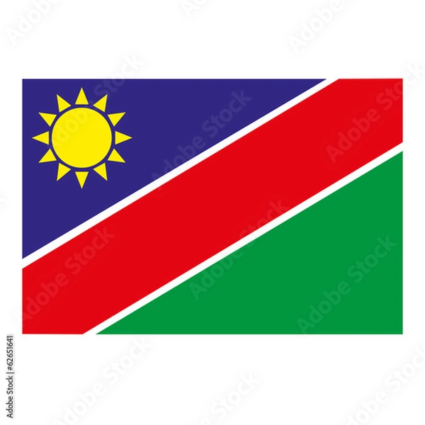 Obraz Namibia Flagge Icon Button
