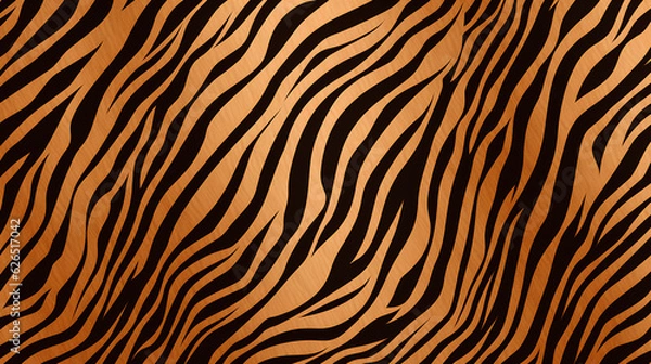 Fototapeta seamless pattern with tiger skin