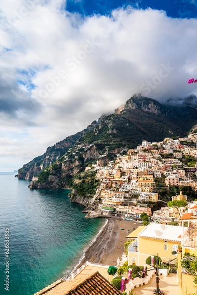 Fototapeta Positano is a cliffside village and comune on the Amalfi Coast