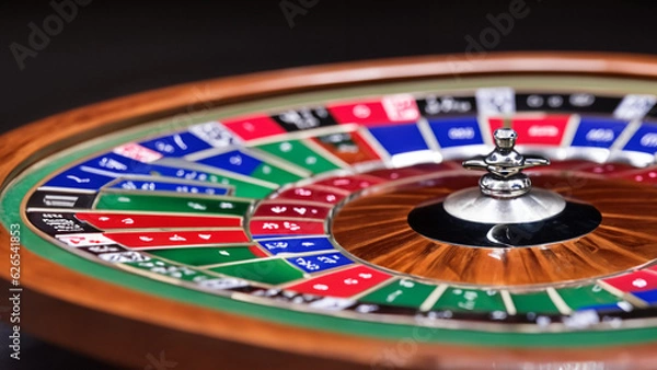 Obraz casino roulette table