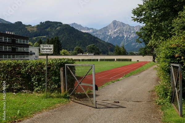 Fototapeta Admont Abbey (German: Stift Admont) is a Benedictine monastery located in the town of Admont, Austria. The oldest remaining monastery in Styria. Admont Abbey contains the largest monastic library