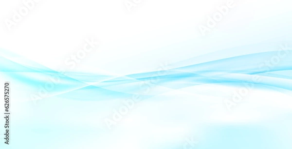 Fototapeta Fluid soft elegant swoosh airy line border abstract modern hi-tech background. Vector illustration