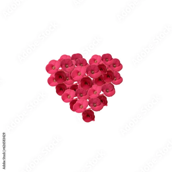 Obraz red heart shaped confetti