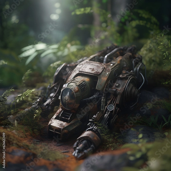 Fototapeta old robot