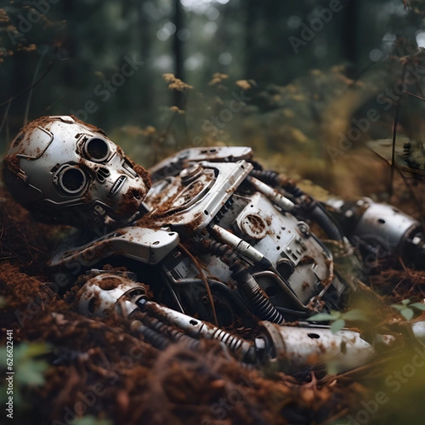 Fototapeta old robot