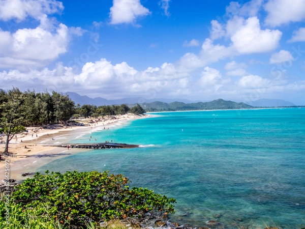 Fototapeta Kailua Beach on the Hawaiian island of Oahu