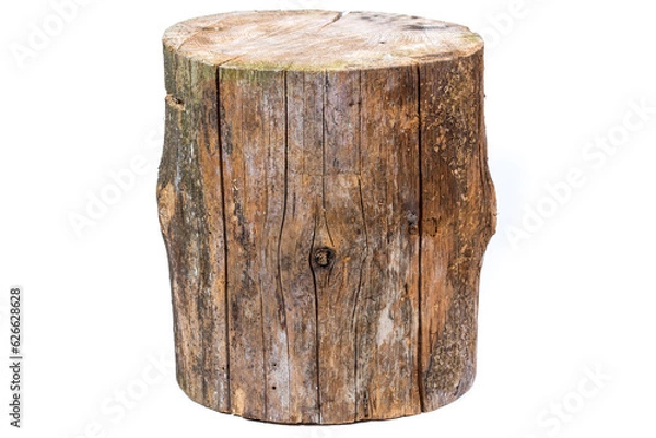 Obraz log isolated on a white background