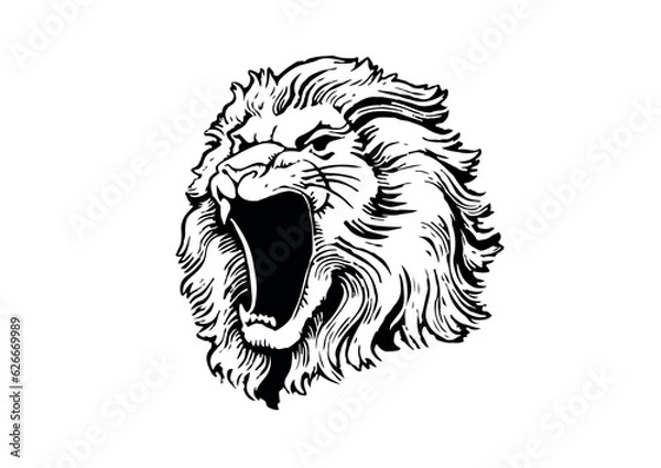 Obraz lion logo design