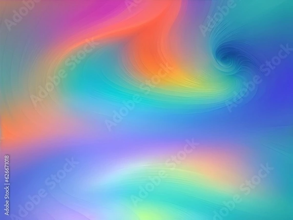 Fototapeta Abstract cyber light background. AI generated illustration