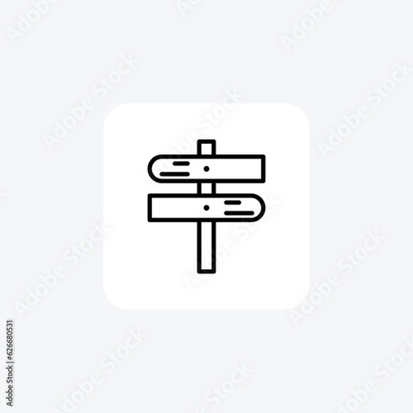 Obraz Mapping Your Journey 

 Vector Line Icon