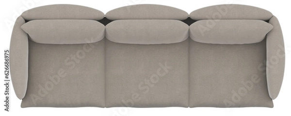 Fototapeta Sofa - Living (top of view of product)