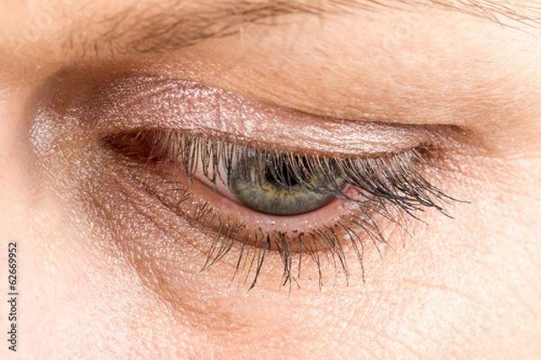 Obraz middle age woman eye macro