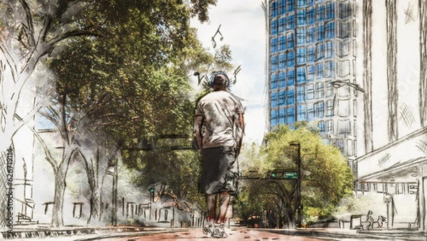 Obraz Soulful Illustration