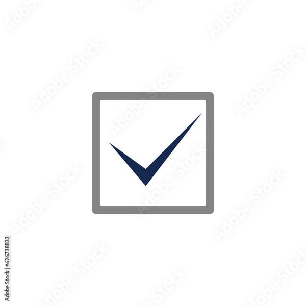 Fototapeta Check mark logo design template
