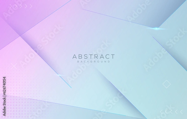 Fototapeta abstract blue background with triangles