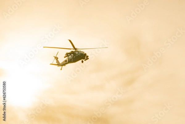 Obraz helicopter in the sky