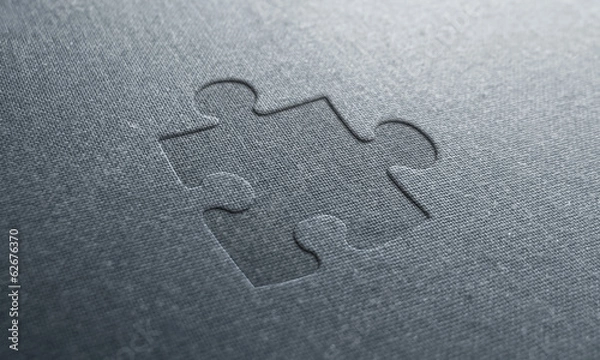 Obraz jeans text puzzle